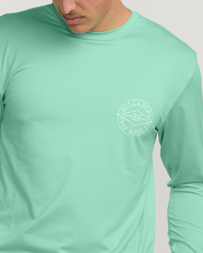 Billabong Big Dave Loose Fit Long Sleeve Surf Tee - Bermuda