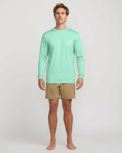 Billabong Big Dave Loose Fit Long Sleeve Surf Tee - Bermuda