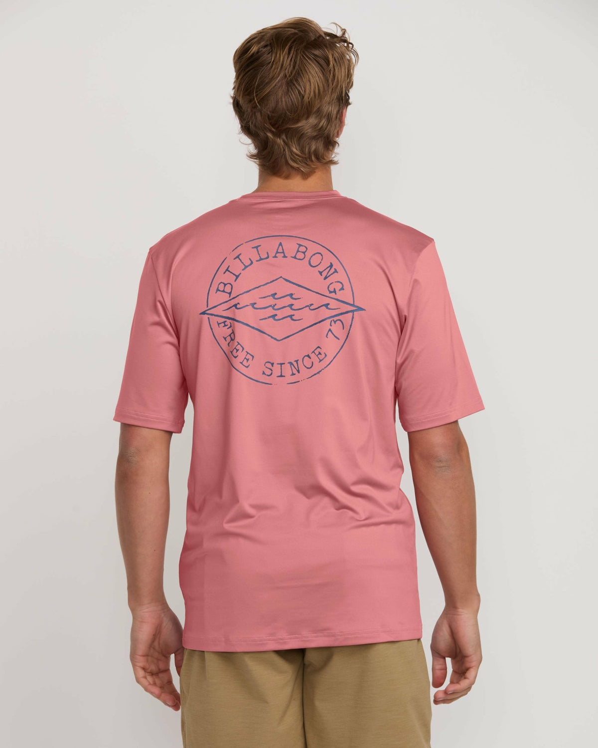 Billabong Big Dave Loose Fit Short Sleeve Surf Tee - Dusty Pink