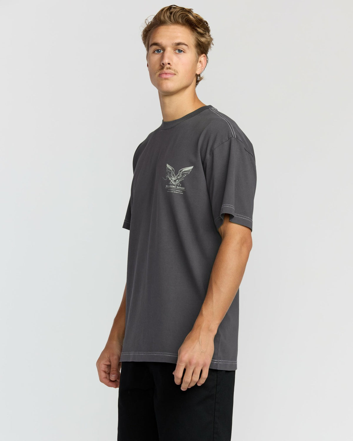 Billabong Bird Of Prey Garage OG Short Sleeve T-Shirt - Washed Black