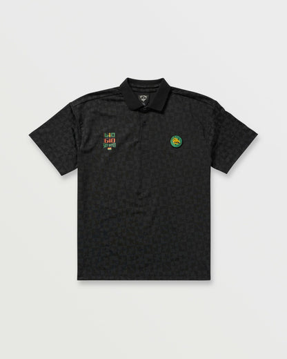 Billabong Billabong x Mami Wata Black Star Surf Club Short Sleeve Polo Shirt - B