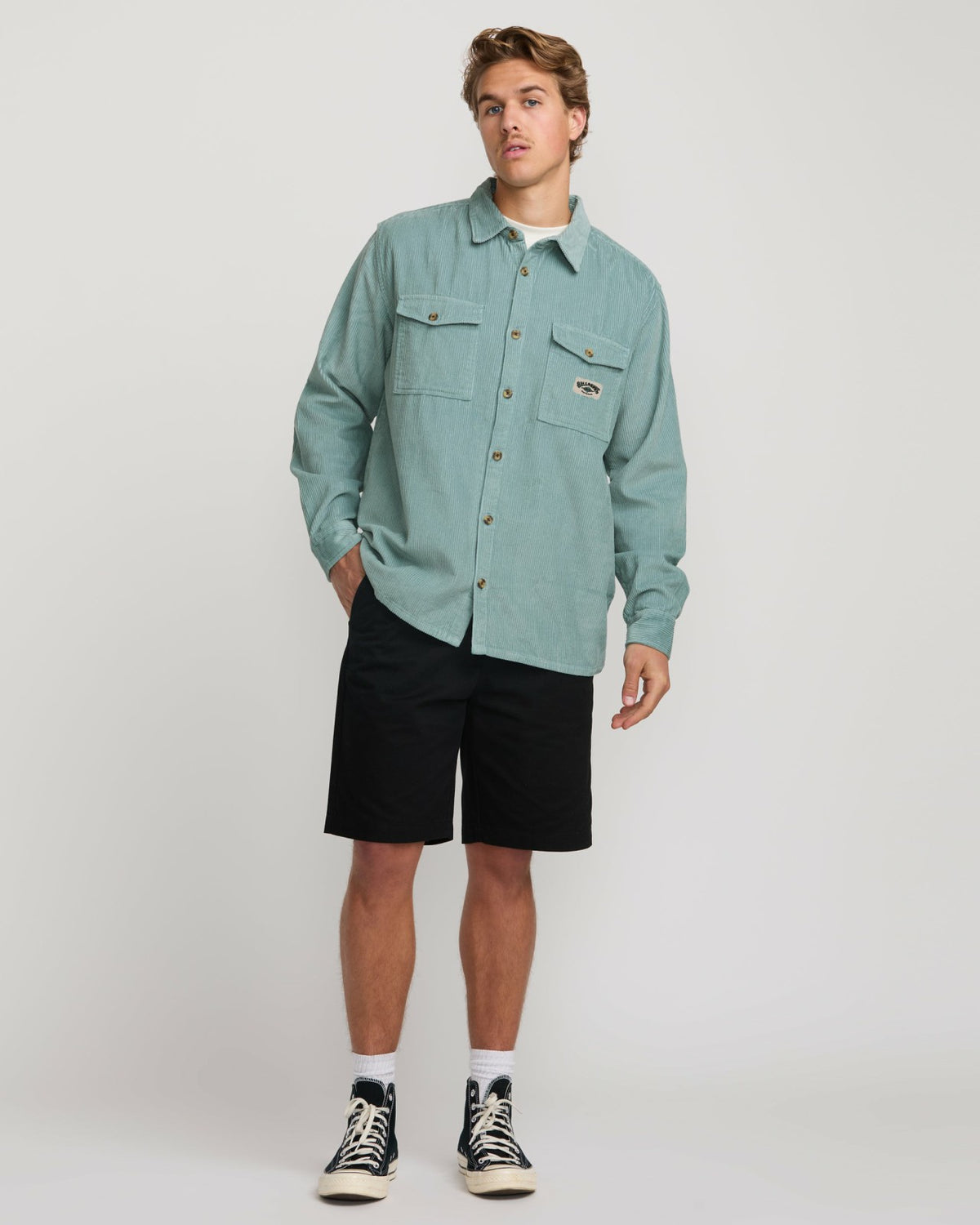 Billabong Bong Days Long Sleeve Shirt - Washed Blue