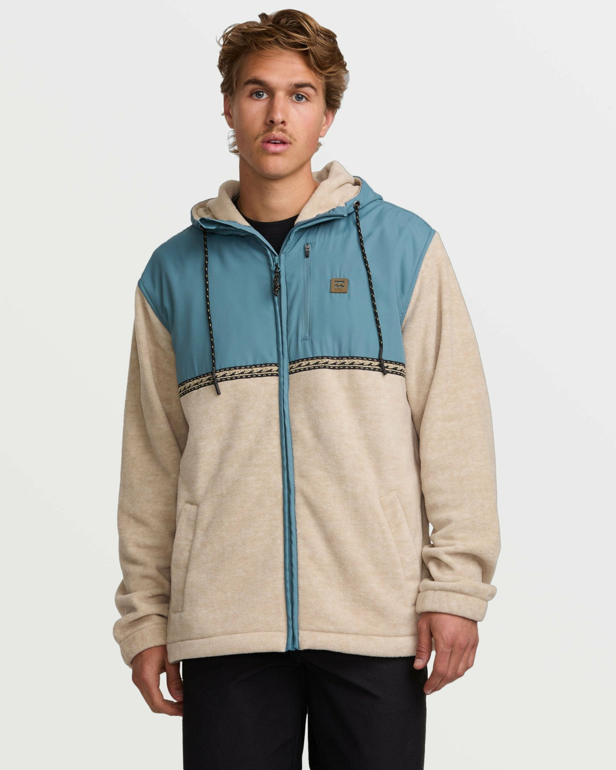 Billabong Boundary Lite Zip Sweatshirt - Bleached Sand