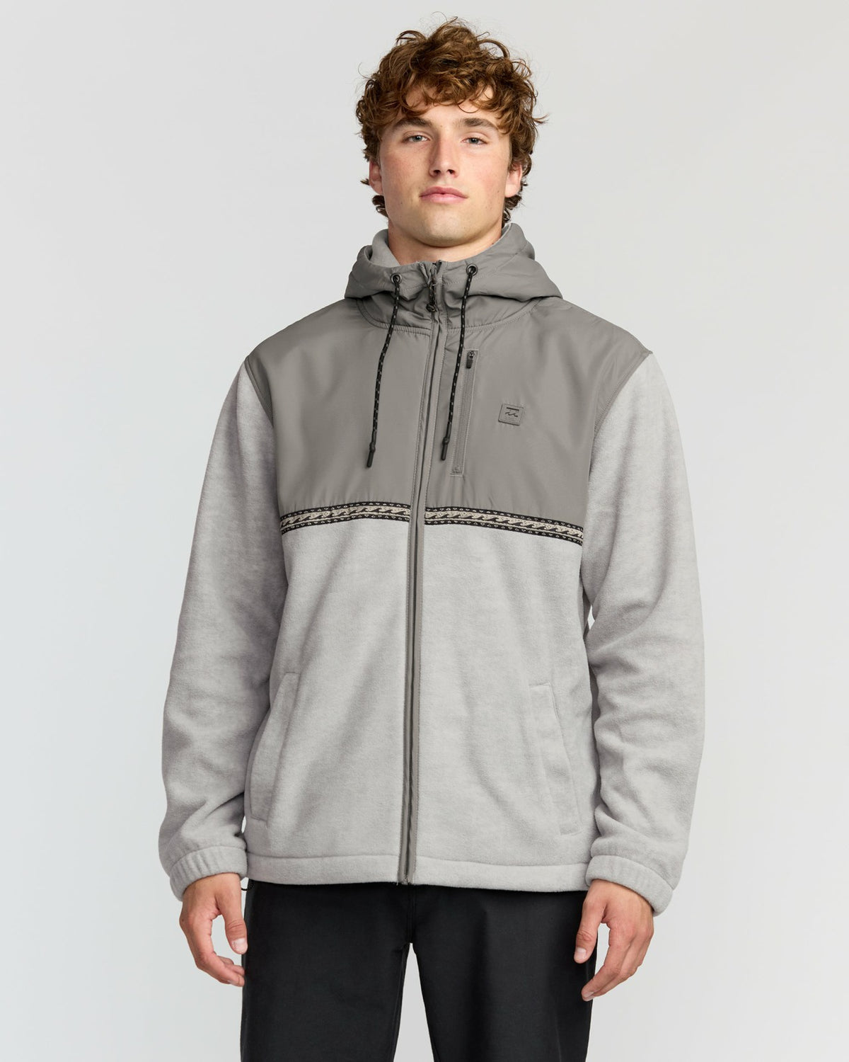Billabong Boundary Lite Zip Sweatshirt - Gray Heather