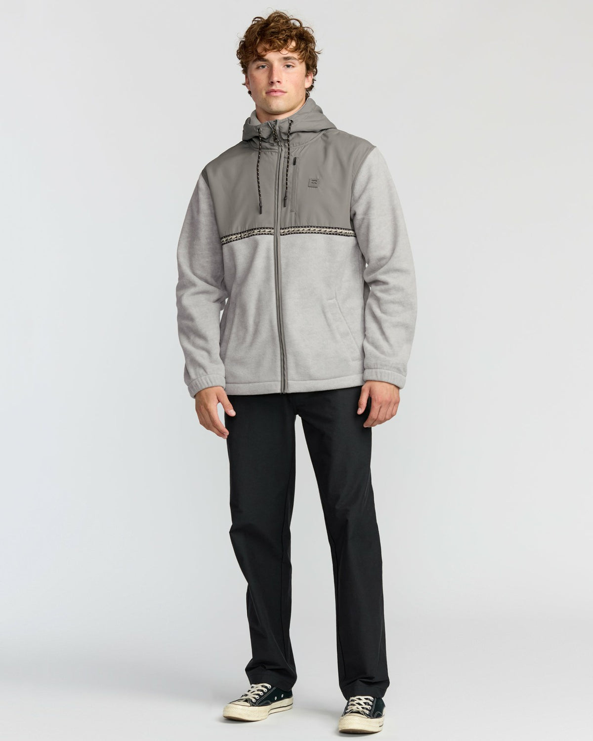Billabong Boundary Lite Zip Sweatshirt - Gray Heather