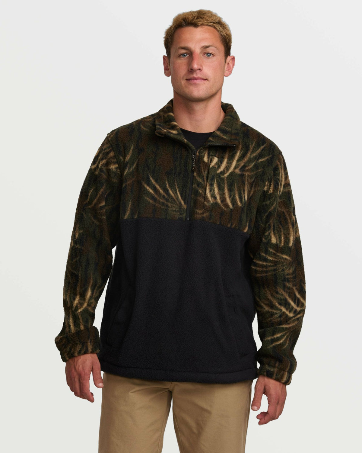 Billabong Boundary Mock Sweatshirt - Camo