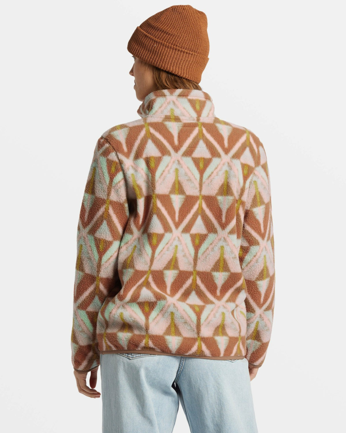 Billabong A/Div Boundary Mock 3 Half-Zip Pullover Sweatshirt - Sandalwood