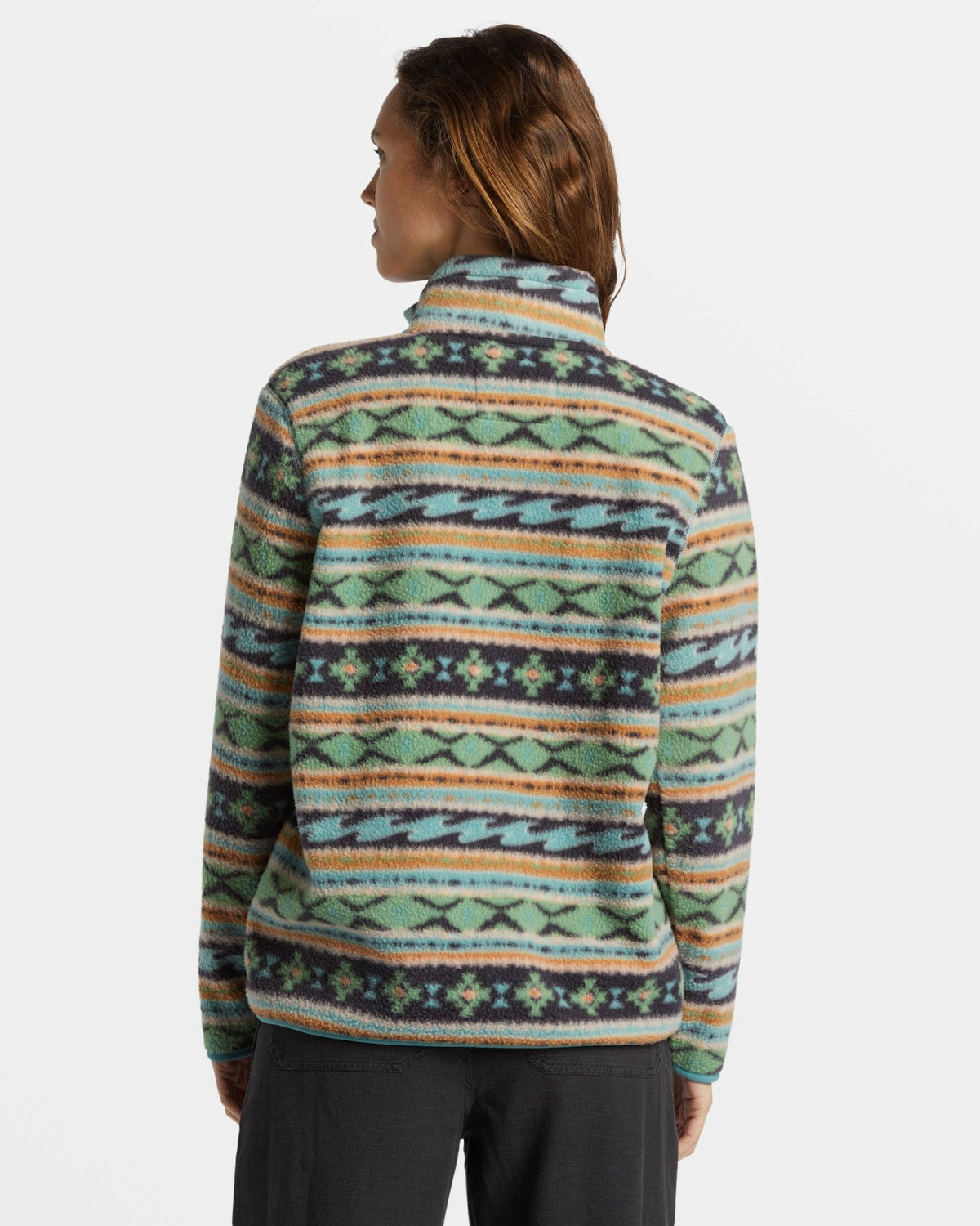 Billabong A/Div Boundary Mock 3 Half-Zip Pullover Sweatshirt - Salty Sage