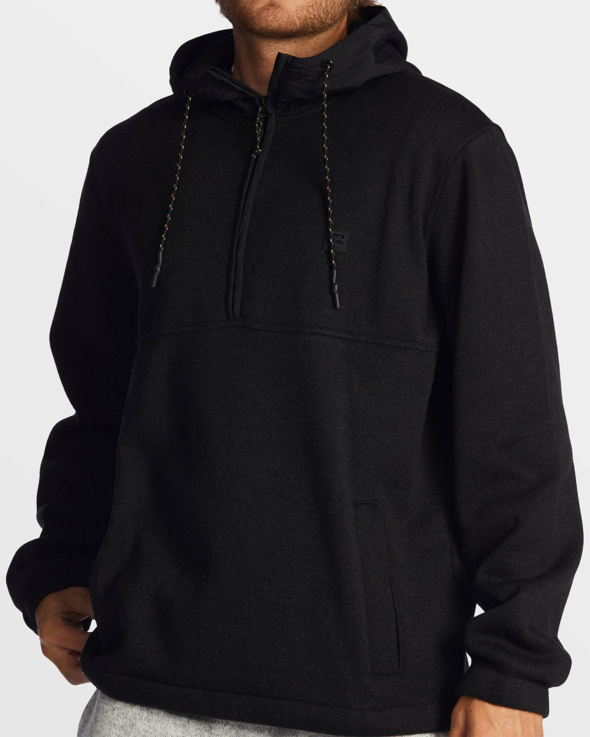Billabong A/Div Boundary Hooded Half-Zip Pullover - Black Heather