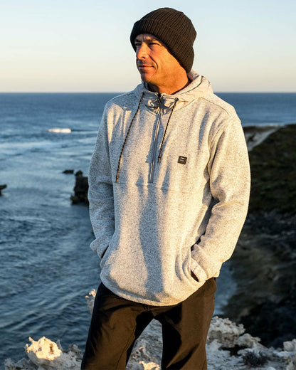 Billabong A/Div Boundary Hooded Half-Zip Pullover - Gray Heather