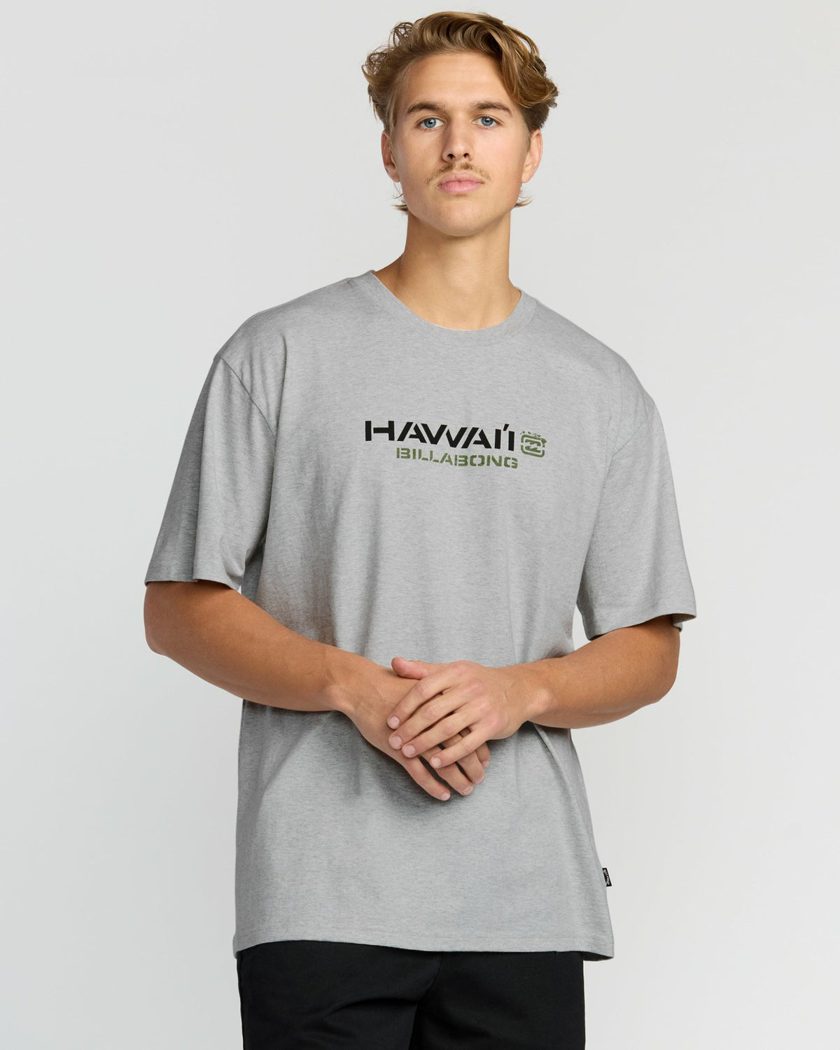 Billabong Bracket Hi Regular Short Sleeve T-Shirt - Heather Grey
