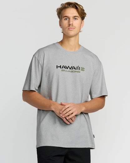 Billabong Bracket Hi Regular Short Sleeve T-Shirt - Heather Grey