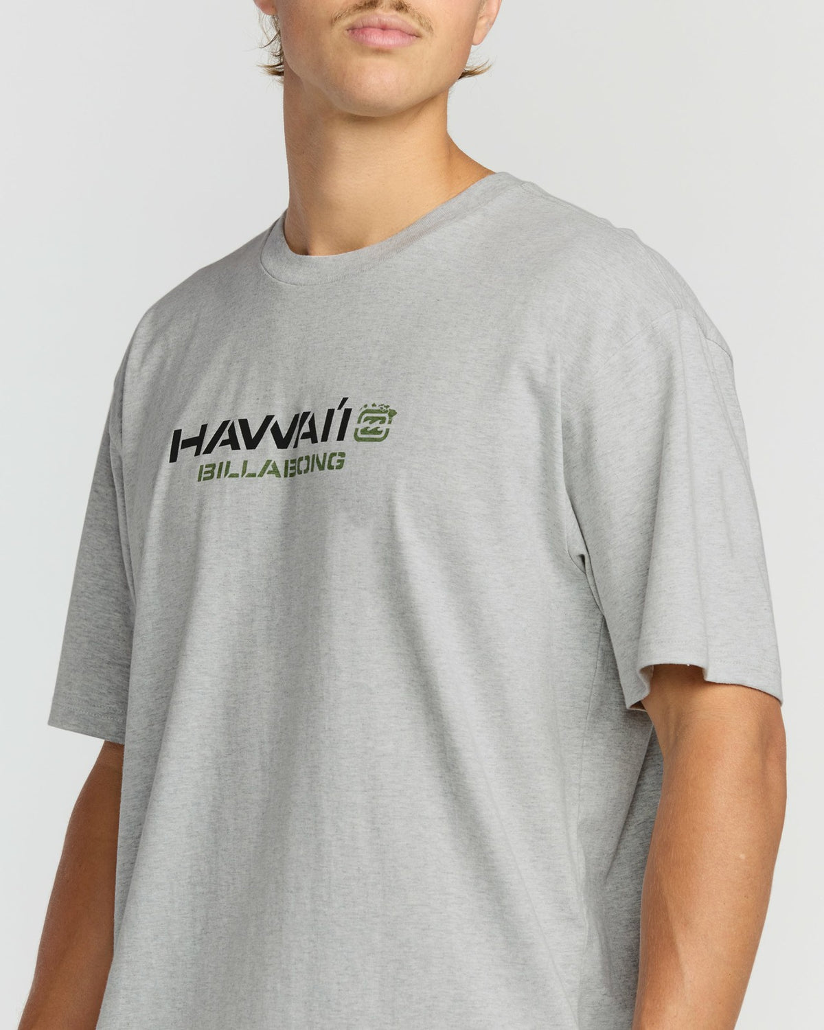 Billabong Bracket Hi Regular Short Sleeve T-Shirt - Heather Grey