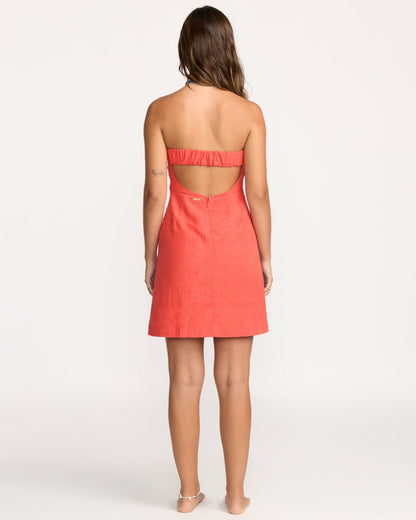 Billabong Bright Bloom Placket Dress - Hibiscus