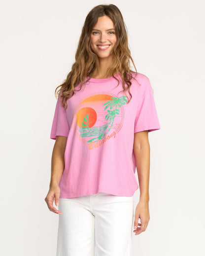 Billabong Bright New Day Tee - Bright Rose