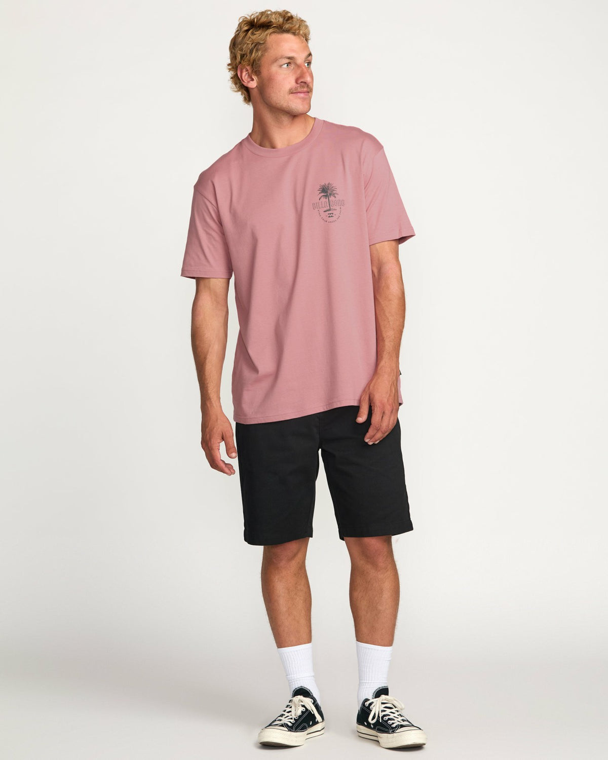 Billabong Calm Palm Premium Tee - Dusty Pink