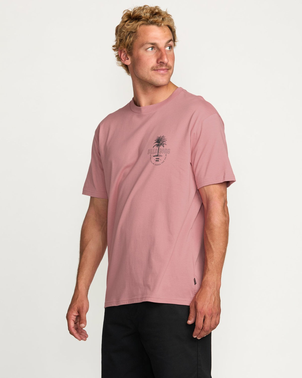Billabong Calm Palm Premium Tee - Dusty Pink