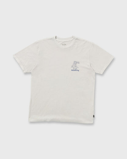 Billabong Catch One Premium Wave Wash Tee - Silver