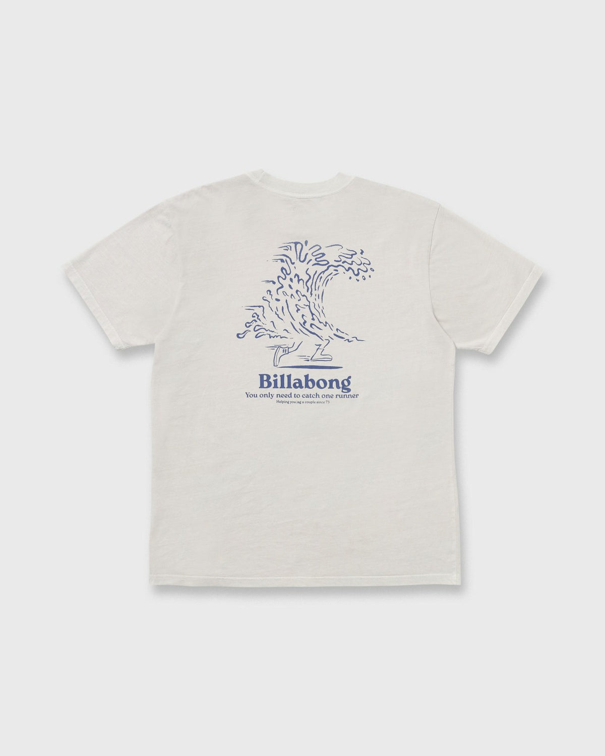 Billabong Catch One Premium Wave Wash Tee - Silver