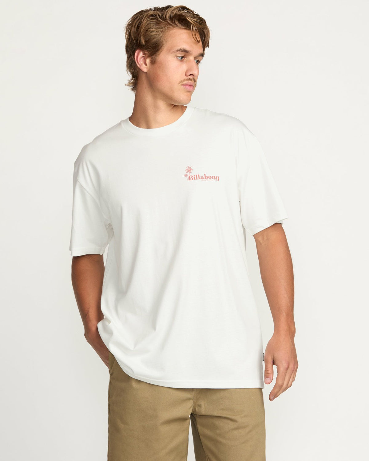 Billabong Checking In Regular Tee - Off White