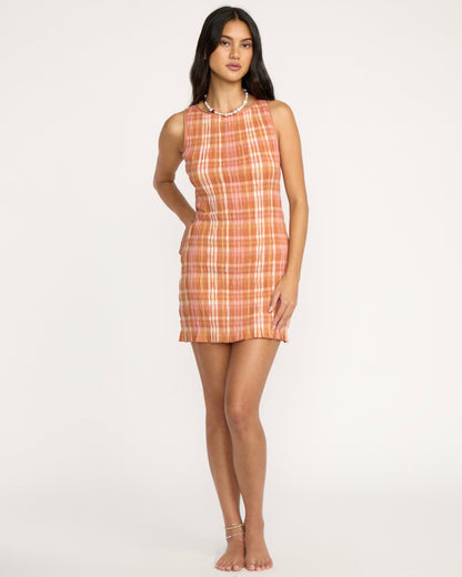 Billabong Check Me Out Dress - Sunburnt