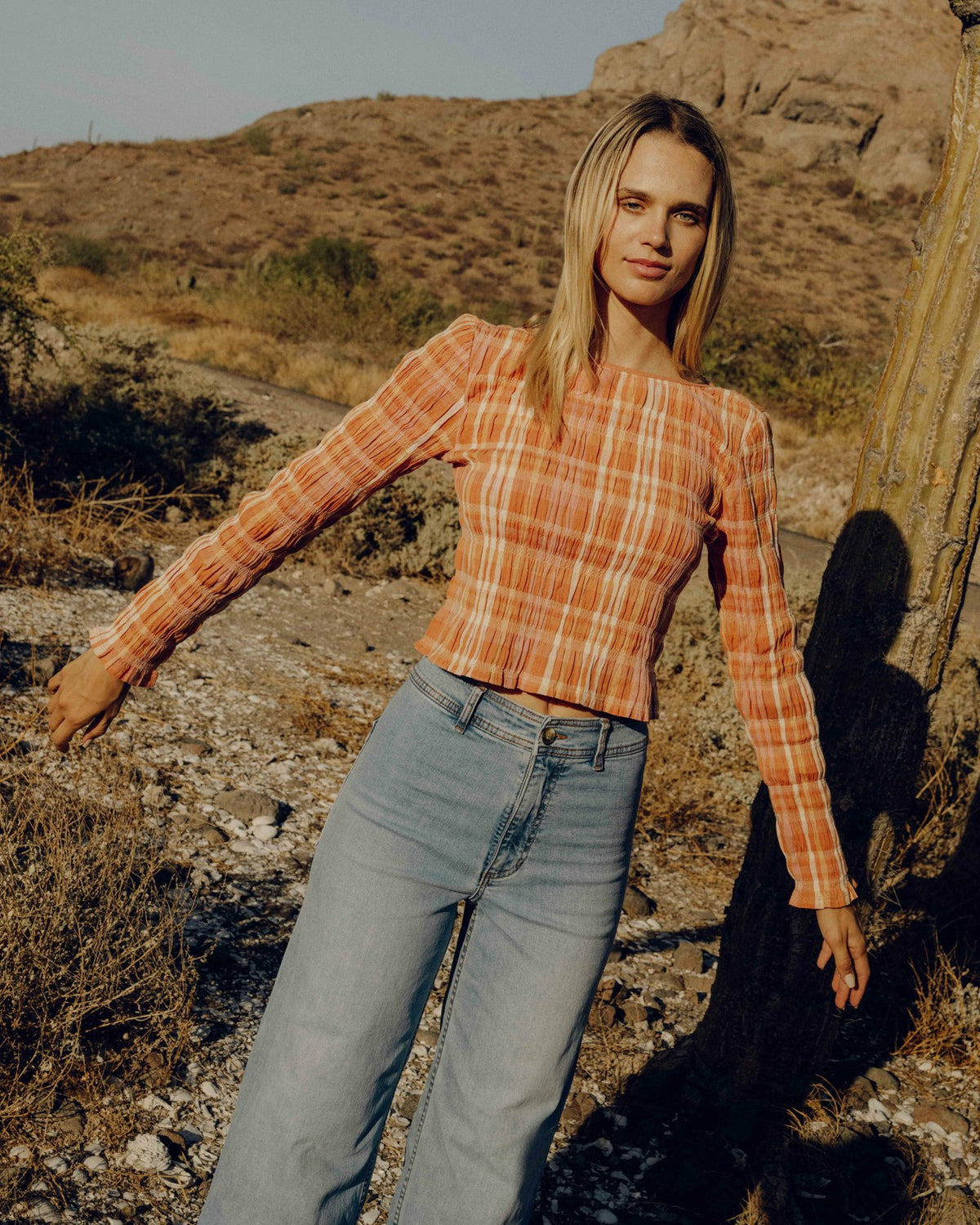 Billabong Check Me Out Long Sleeve Shirt - Sunburnt