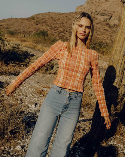 Billabong Check Me Out Long Sleeve Shirt - Sunburnt
