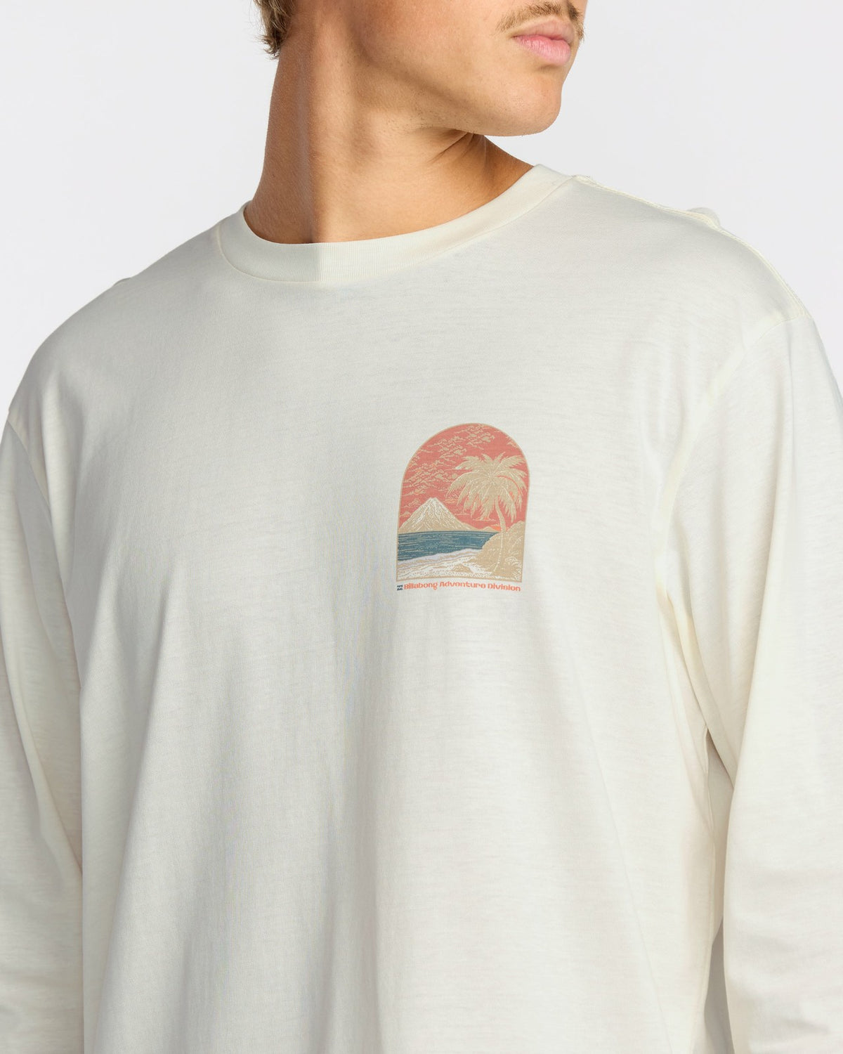 Billabong Coastal Range A/Div Long Sleeve T-Shirt - Off White
