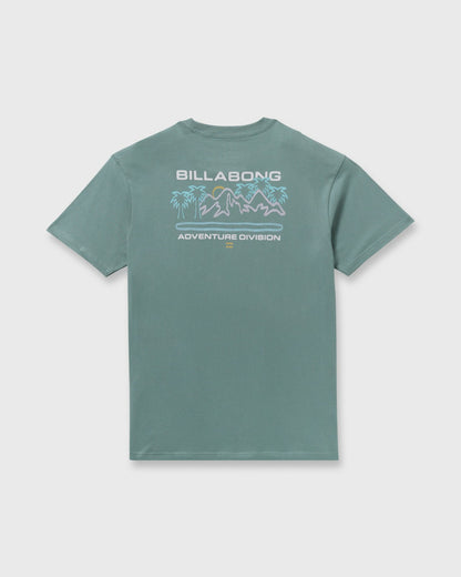 Billabong Coastal Range A/Div Short Sleeve T-Shirt - Sea Blue