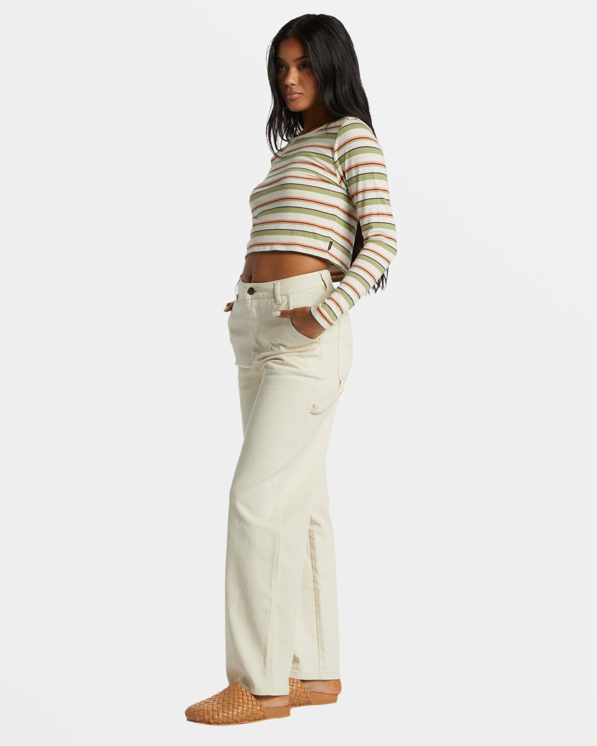Billabong Collet Carpenter Denim Pant - White Cap