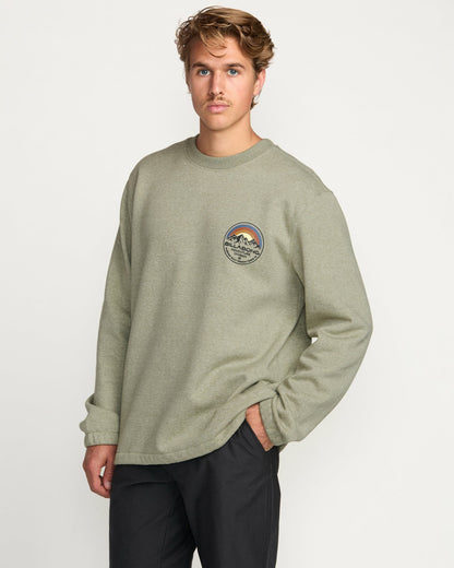 Billabong Compass Crew Sweatshirt - Sage Heather