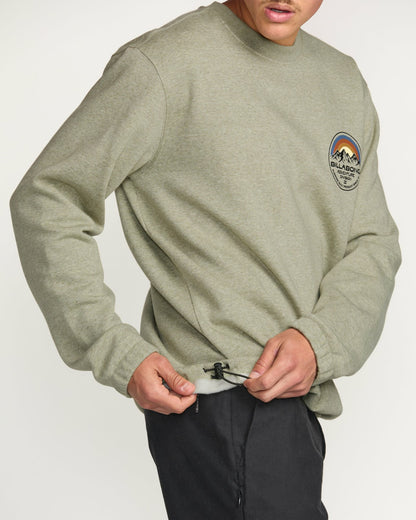 Billabong Compass Crew Sweatshirt - Sage Heather