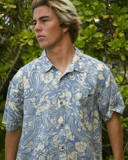 Billabong Cordoba Short Sleeve Shirt - Carolina Blue
