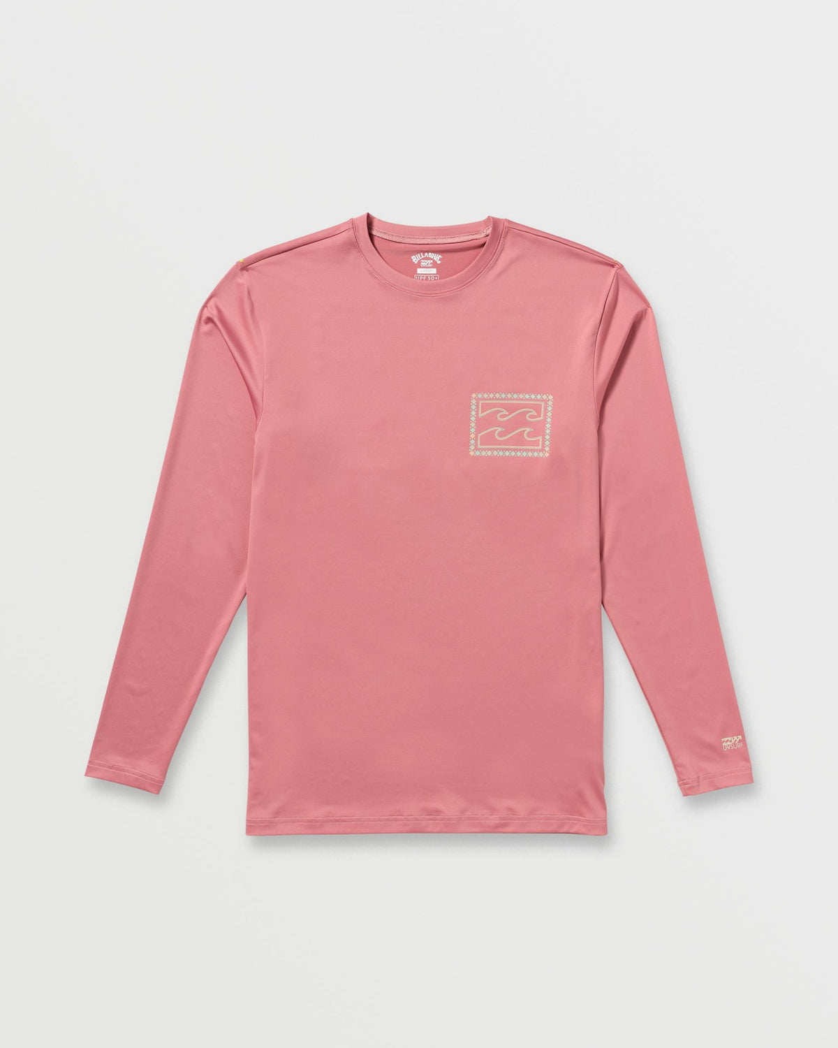 Billabong Crayon Wave Loose Fit Long Sleeve Surf Tee - Dusty Pink