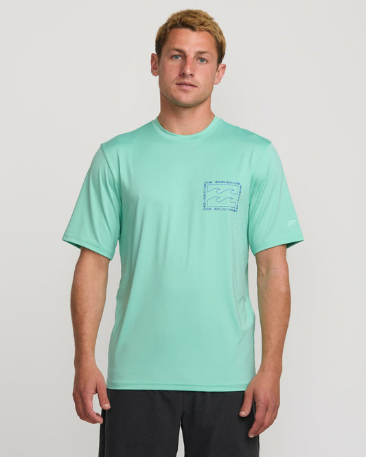 Billabong Crayon Wave Loose Fit Short Sleeve Surf Tee - Bermuda