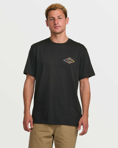 Billabong Crayon Wave Premium Tee - Dark Navy