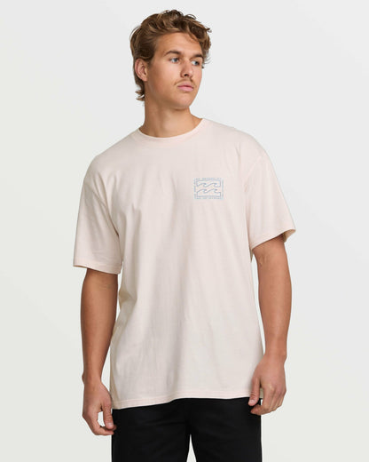 Billabong Crayon Wave Premium Tee - Light Pink