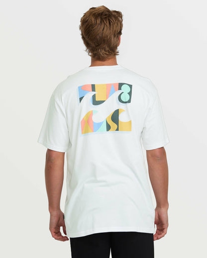 Billabong Crayon Wave Premium Tee - White