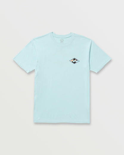 Billabong Crayon Wave Premium Tee - Coastal Blue