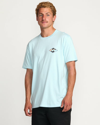 Billabong Crayon Wave Premium Tee - Coastal Blue