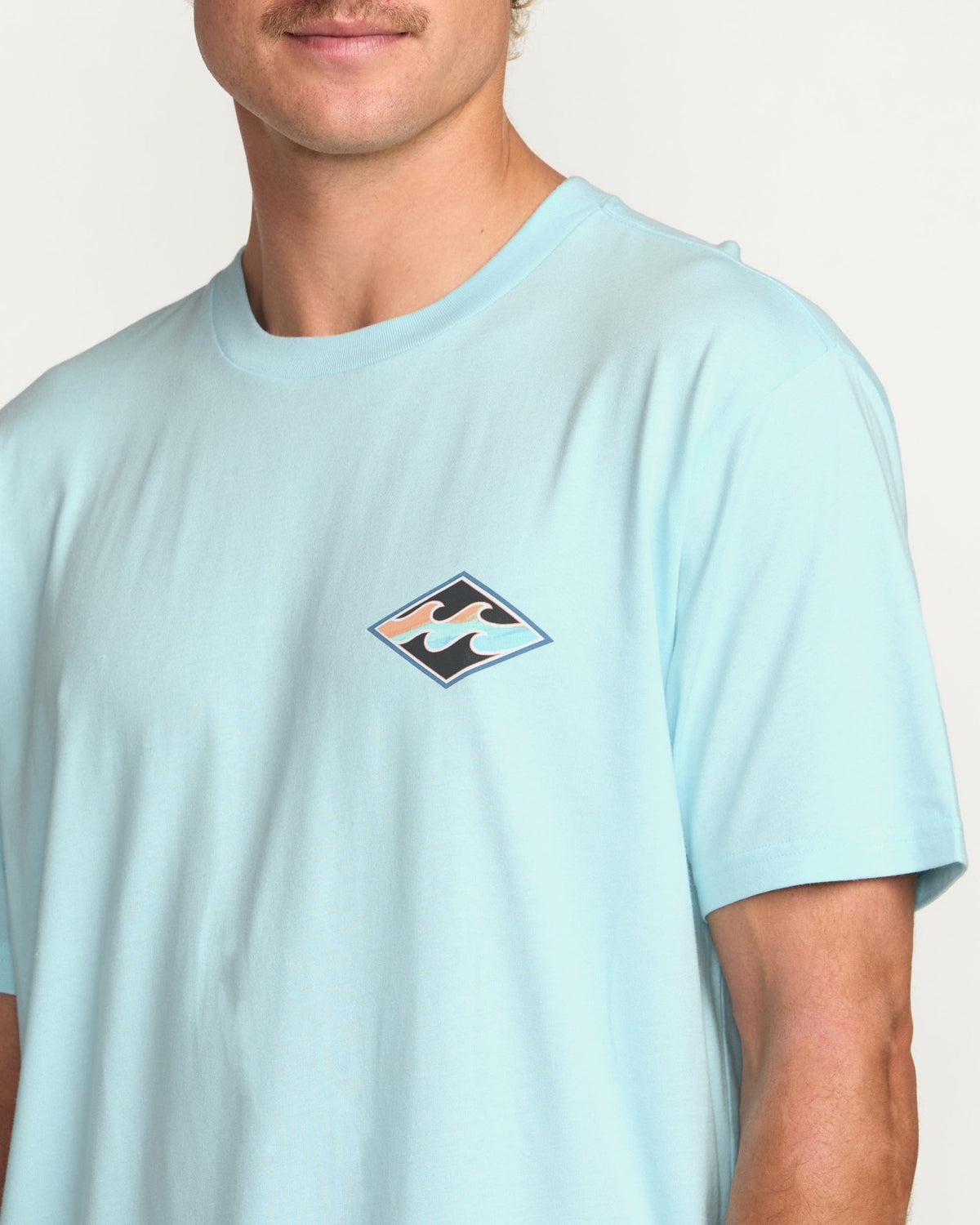 Billabong Crayon Wave Premium Tee - Coastal Blue
