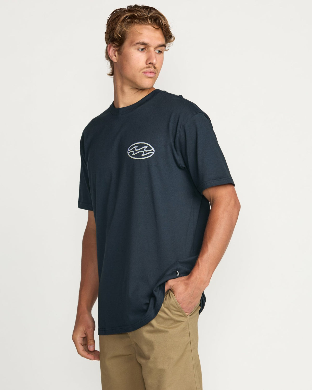 Billabong Crayon Wave Premium Tee - Navy