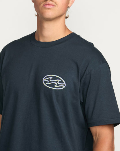 Billabong Crayon Wave Premium Tee - Navy