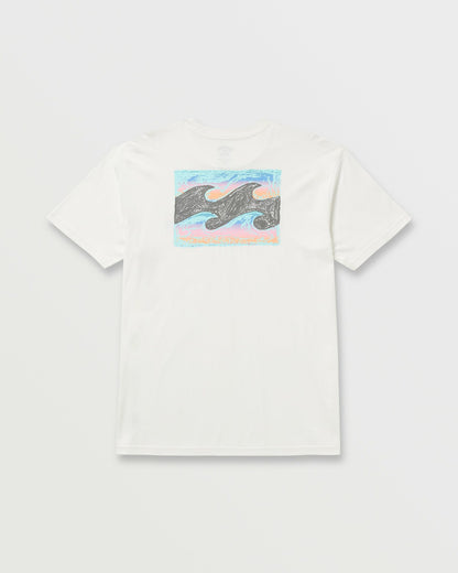 Billabong Crayon Wave Premium Tee - Off White
