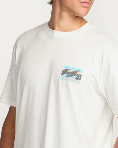 Billabong Crayon Wave Premium Tee - Off White