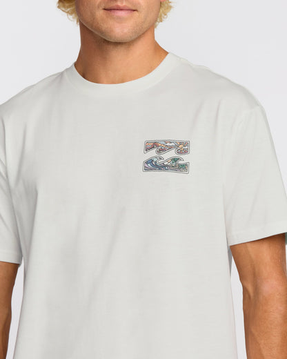 Billabong Crayon Wave Premium Short Sleeve T-Shirt - Off White