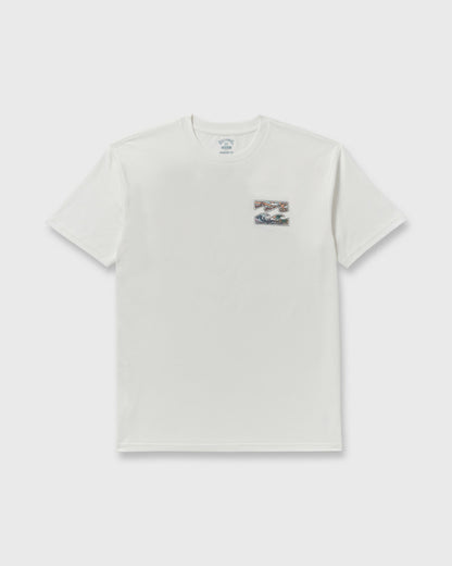 Billabong Crayon Wave Premium Short Sleeve T-Shirt - Off White