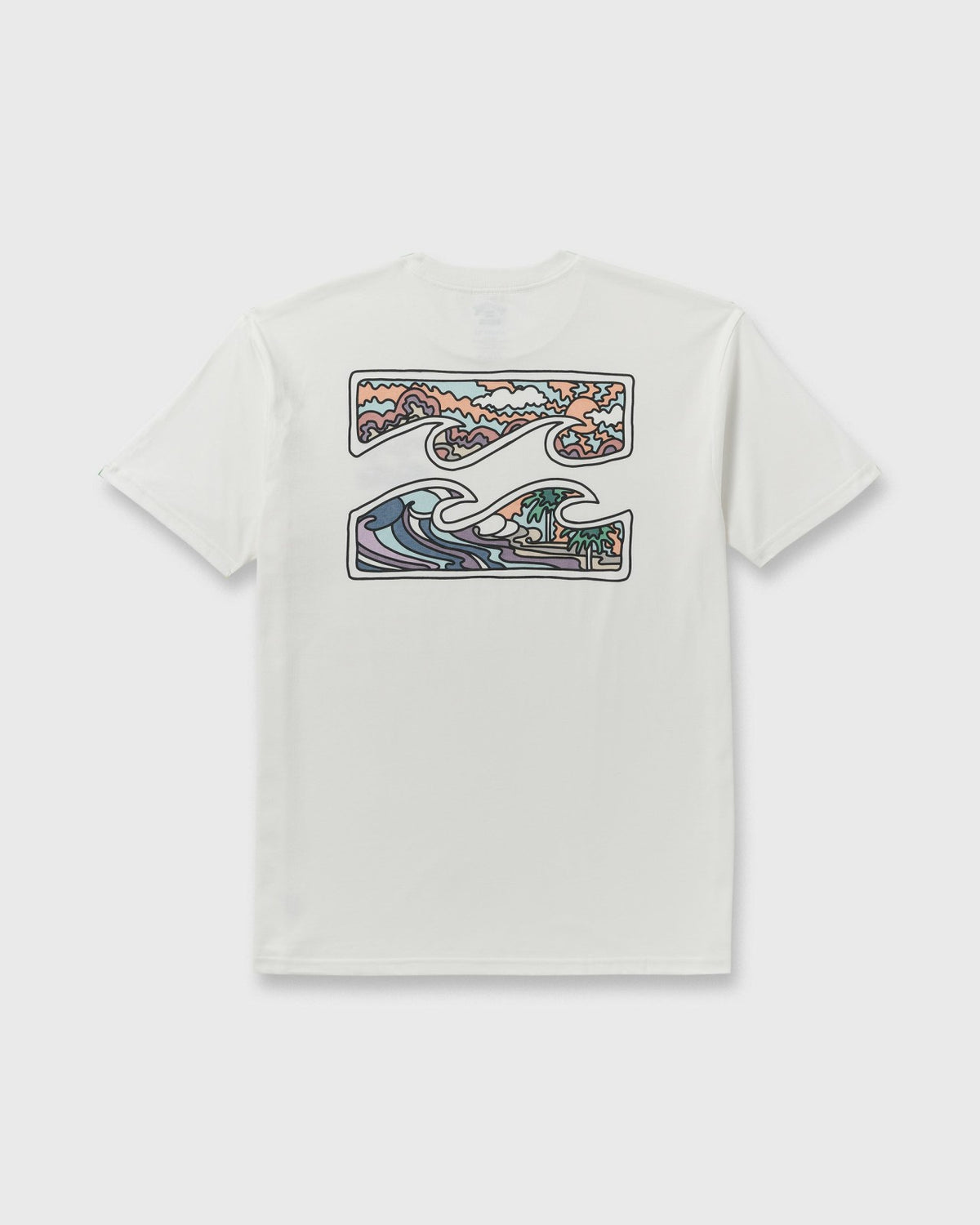 Billabong Crayon Wave Premium Short Sleeve T-Shirt - Off White