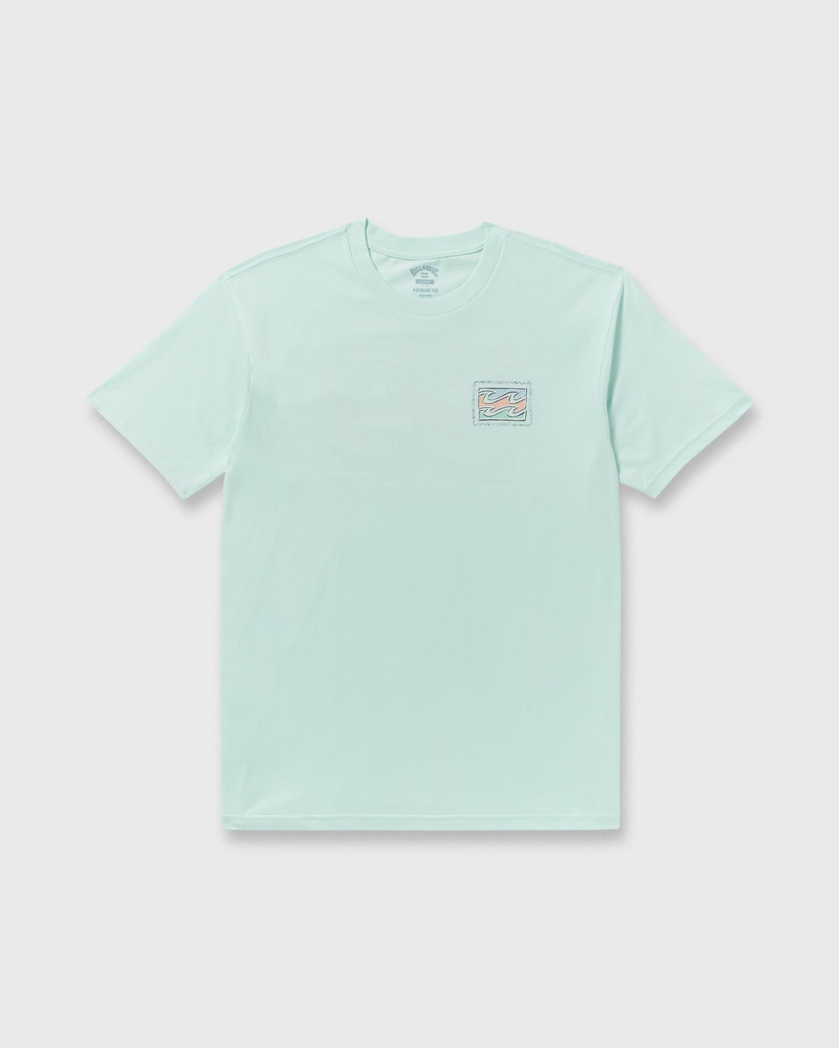 Billabong Crayon Wave Premium Short Sleeve T-Shirt - Sea Glass