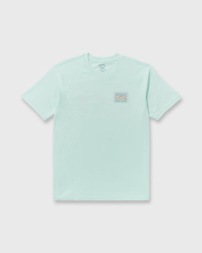 Billabong Crayon Wave Premium Short Sleeve T-Shirt - Sea Glass